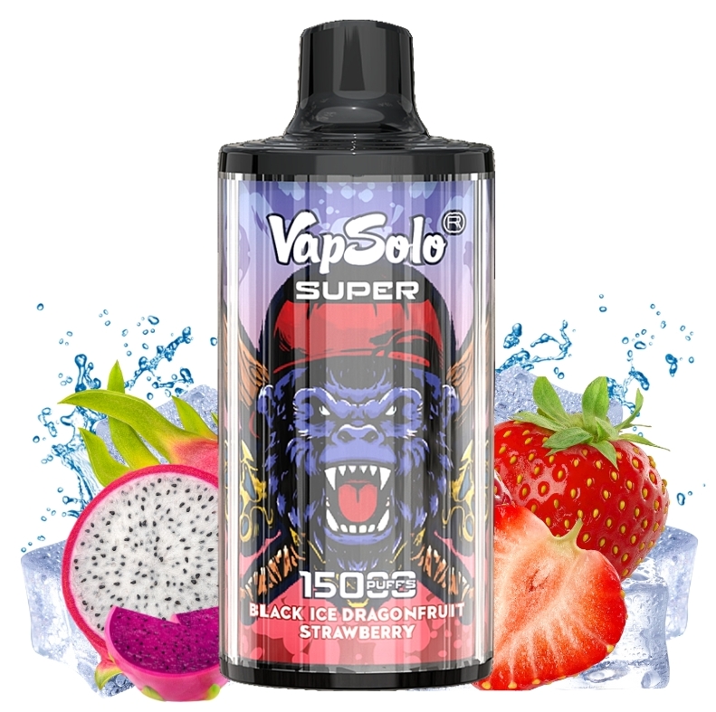 VapSolo SUPER 15000 Puffs Vape - Siyah Buz Drangofruit Çilek: 2025 Türkiye Elektronik Sigara Piyasasında Bir Devrim