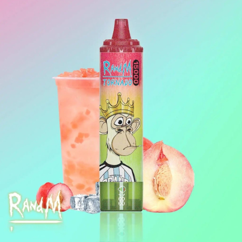 RandM Tornado 15000 Püf Vape - buz çayı şeftali: Türkiye Vaping Sahnesinde Bir Devrim