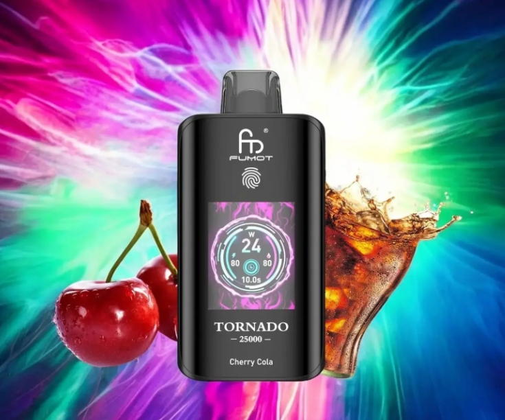 RandM Fumot Tornado 25000 Puffs Vape - Kiraz Kola: 2025 Türkiye Elektronik Sigara Piyasasında Yeni Bir Fırtına