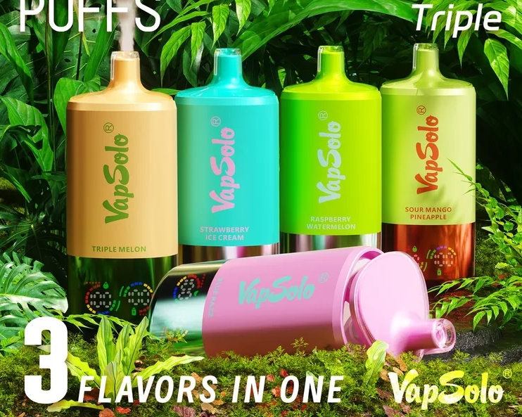 VapSolo TRIPLE 30000 Puffs Vape - Ahududu Karpuz/Mango Şeftali/Çilek Kiwi: Türkiye’nin Yeni Vaping Yıldızı